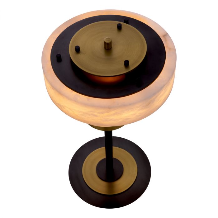 Table Lamp Zereno antique brass finish