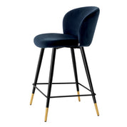 Counter Stool Volante savona midnight blue velvet