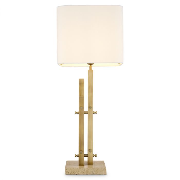 Table Lamp Destino vintage brass finish incl shade