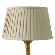 Floor Lamp Tryon antique brass finish incl beige pleated shade