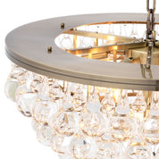 Chandelier Bolzano light brushed brass finish
