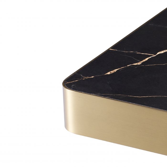 Side Table Luxus brushed brass finish