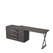 Desk Sanderson mocha straight oak veneer