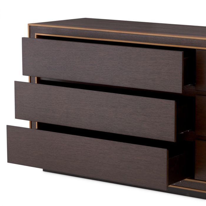 Drawer Dresser Camelot L brown oak veneer