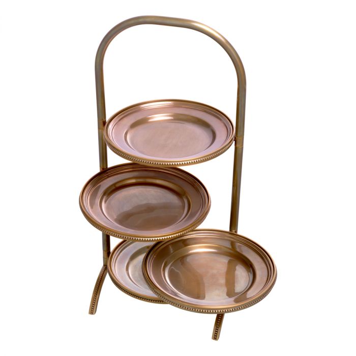 Cake standard Encore vintage brass finish
