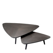 Coffee Table Lauren mocha straight oak ven S/2