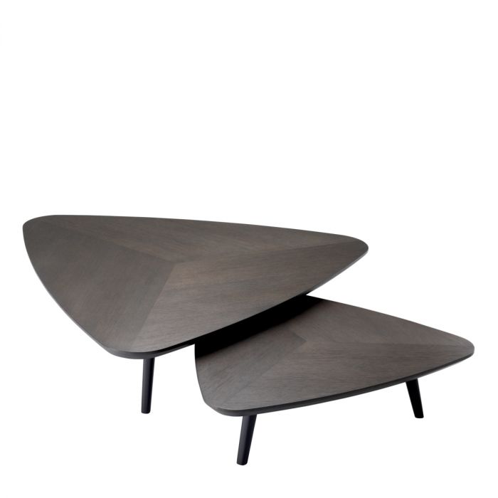 Coffee Table Lauren mocha straight oak ven S/2