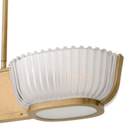 Chandelier Artos Double vintage brass finish