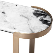 Mesa consola Fabio acabado latón cepillado