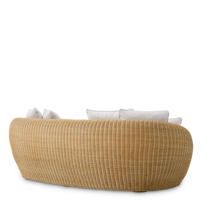 Sofa Rafael natural rattan sentier cream