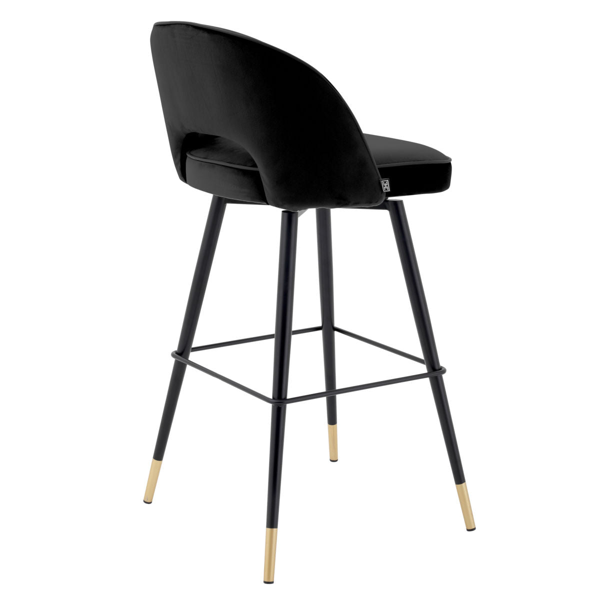 Bar Stool Cliff roche black velvet set of 2