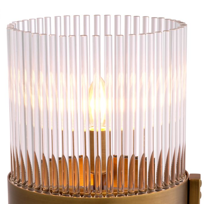 Table Lamp Carnero antique brass finish