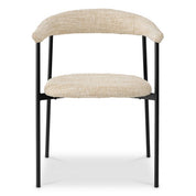 Silla de comedor Julio bouclé sonata crema juego de 2