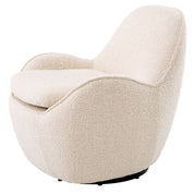 Swivel Chair Cupido bouclé cream