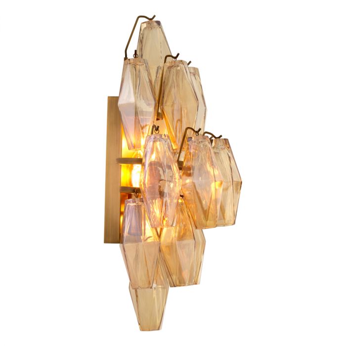 Wall Lamp Benini antique brass finish