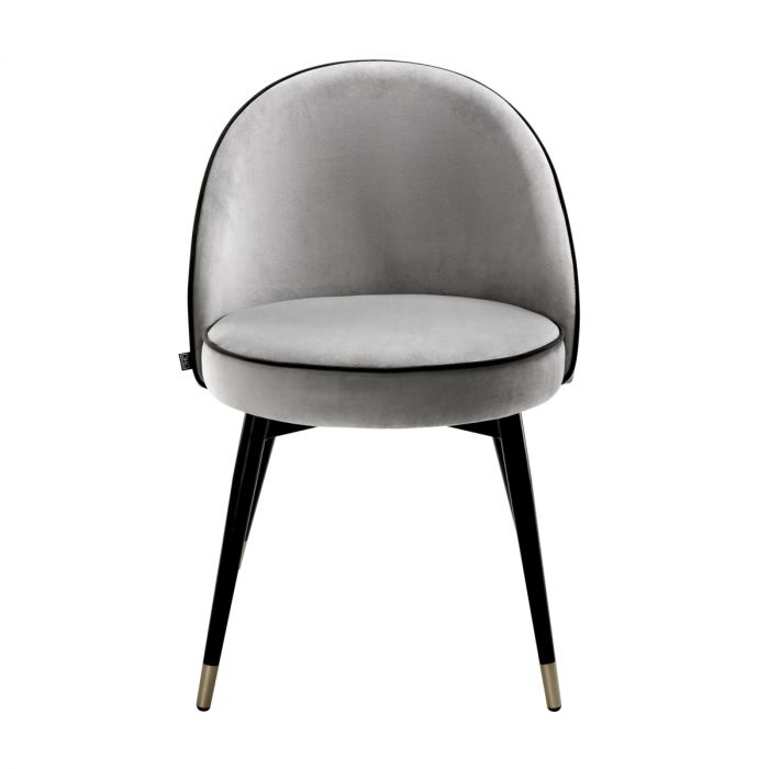 Dining Chair Cooper roche light grey velvet set of 2