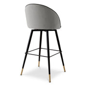 Bar Stool Cooper roche light grey velvet set of 2