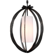 Chandelier Luciano hammered bronze highlight