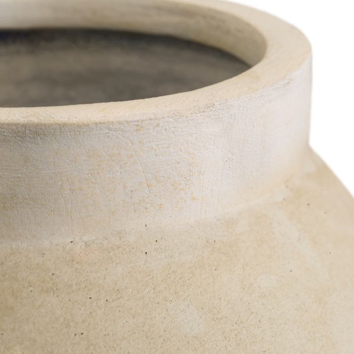 Vase Moon Jar sandstone finish L