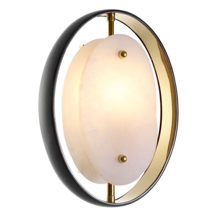 Aplique Trissoni gunmetal acabado oro