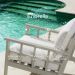 Outdoor Dining Chair Paladium black sunbrella canvas