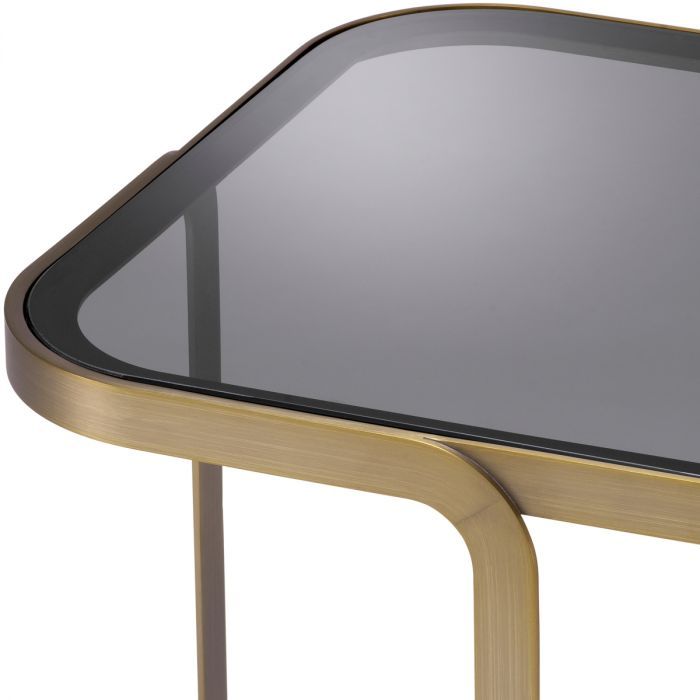 Side Table Numa brushed brass finish