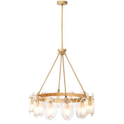 Chandelier Sublime antique brass finish