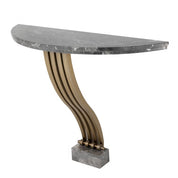 Mesa consola Renaissance acabado en latón cepillado