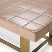 Mesa de centro Adrian acabado latón antiguo