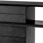 Console Table Mantua charcoal grey oak veneer