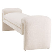 Banco Tondo L bouclé crema