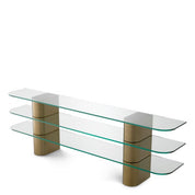 Console Table Lunden brushed brass finish
