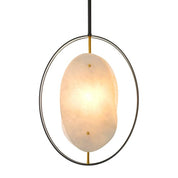 Chandelier Trissoni gunmetal finish gold finish