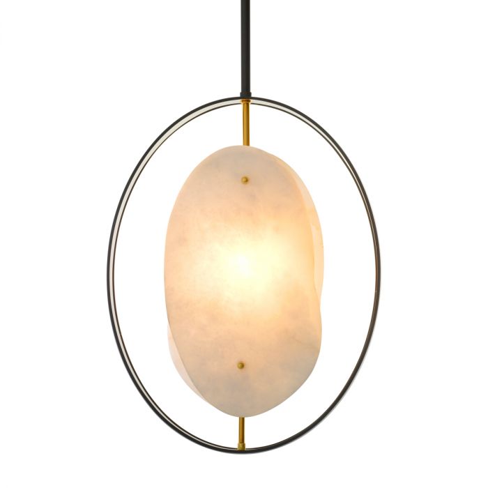 Chandelier Trissoni gunmetal finish gold finish