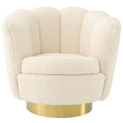 Swivel Chair Mirage faux shearling