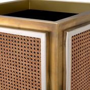 Planter Tropea vintage brass finish