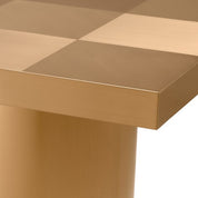 Side Table Laporte brushed brass finish