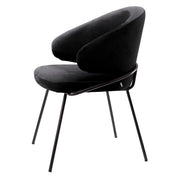 Dining Chair Kinley roche black velvet
