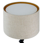 Table Lamp Massimo piano black finish incl shade