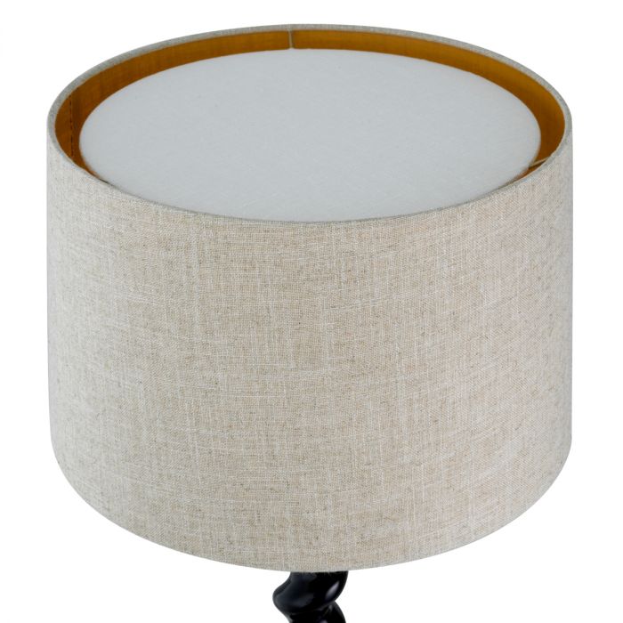 Table Lamp Massimo piano black finish incl shade