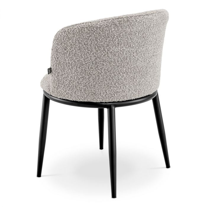 Dining Chair Filmore bouclé grey set of 2