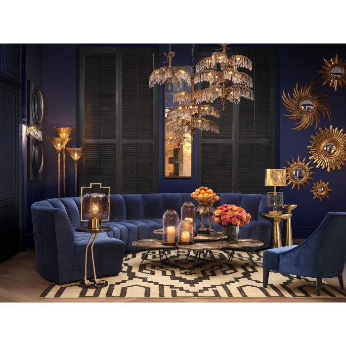 Chandelier Hildebrandt L vintage brass finish