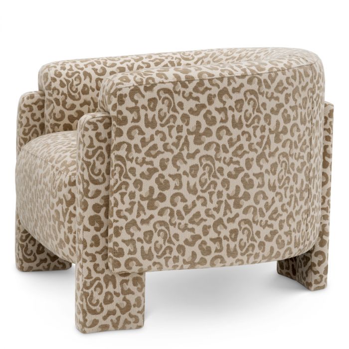 Chair Hazelwood harley leopard beige
