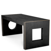 Desk Rovigo charcoal grey oak veneer