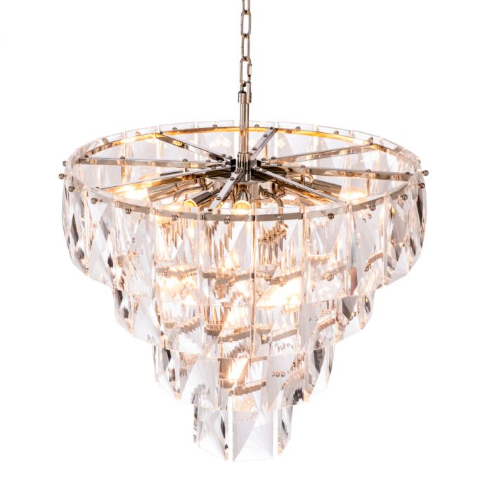 Chandelier Amazone S nickel finish