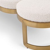 Bench Newport bouclé cream