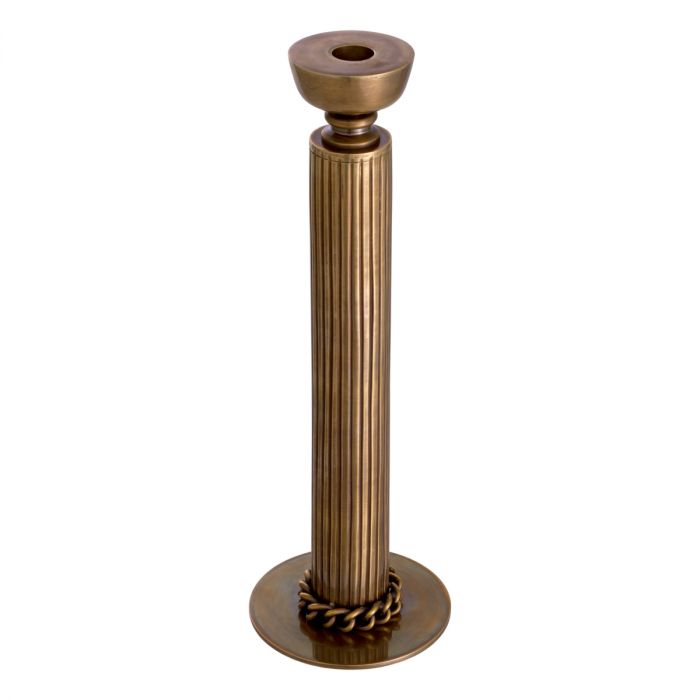 Candle Holder Le Dôme vintage brass finish