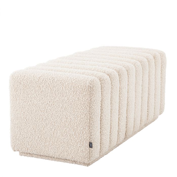 Banco Bente bouclé crema