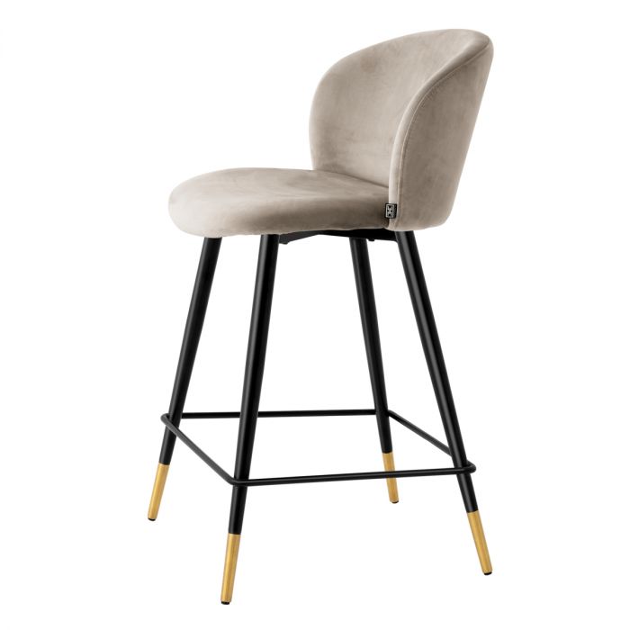 Counter Stool Volante roche beige velvet