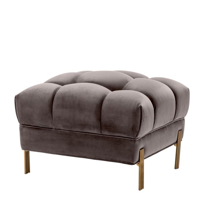 Stool Sienna savona grey velvet